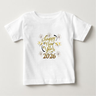 Camiseta De Bebé Happy New Year 2026 toddler T-Shirt