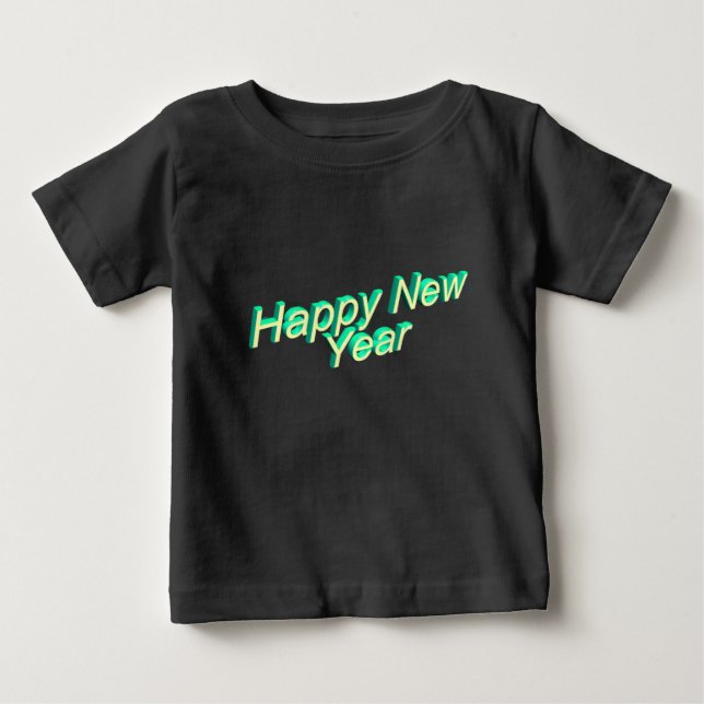 Camiseta De Bebé Happy New Year Baby Shirt  (Anverso)
