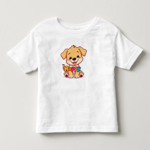 Camiseta De Bebé Happy Paws Puppy
