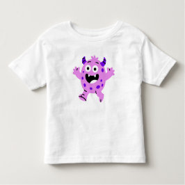 Camiseta De Bebé Happy Purple Monster Kids