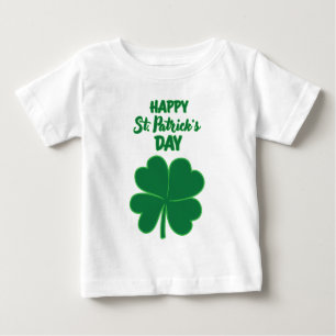 Camiseta De Bebé Happy St. Patrick's Day Clover Leaf