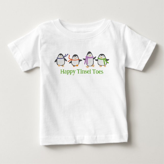 Camiseta De Bebé Happy Tinsel Toes (Anverso)