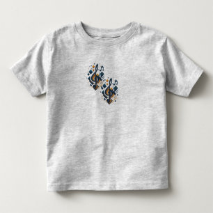 Camiseta De Bebé Harmony Tots - Nota musical Toque pequeño