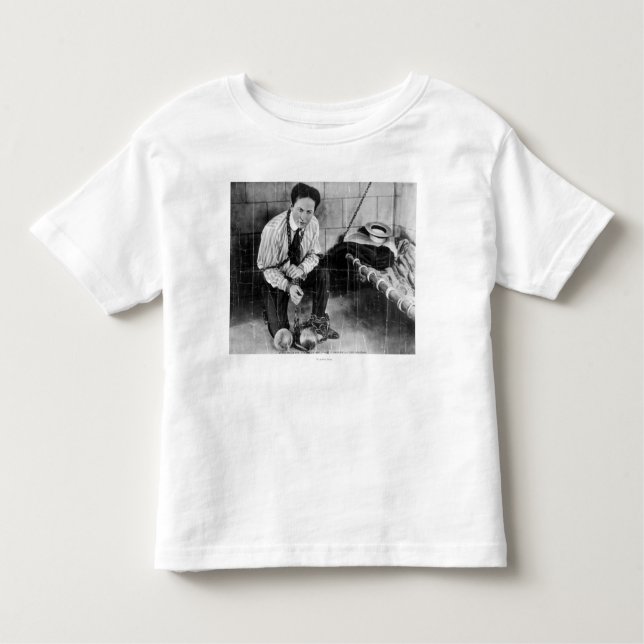 Camiseta De Bebé Harry Houdini alrededor a escaparse de la prisión (Anverso)