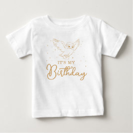 Camiseta De Bebé Harry Potter Hedwig Gold Magical Birthday