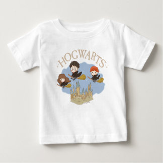 Camiseta De Bebé HARRY POTTER™, Hermione y Ron vuelan sobre HOGWART