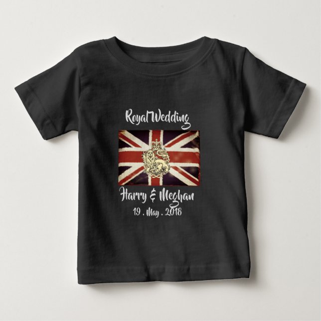 Camiseta De Bebé Harry y Meghan Royal Boda Maternity T-Shirt (Anverso)