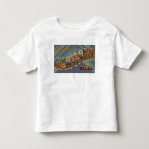 Camiseta De Bebé Hartford, Connecticut - escenas grandes de la
