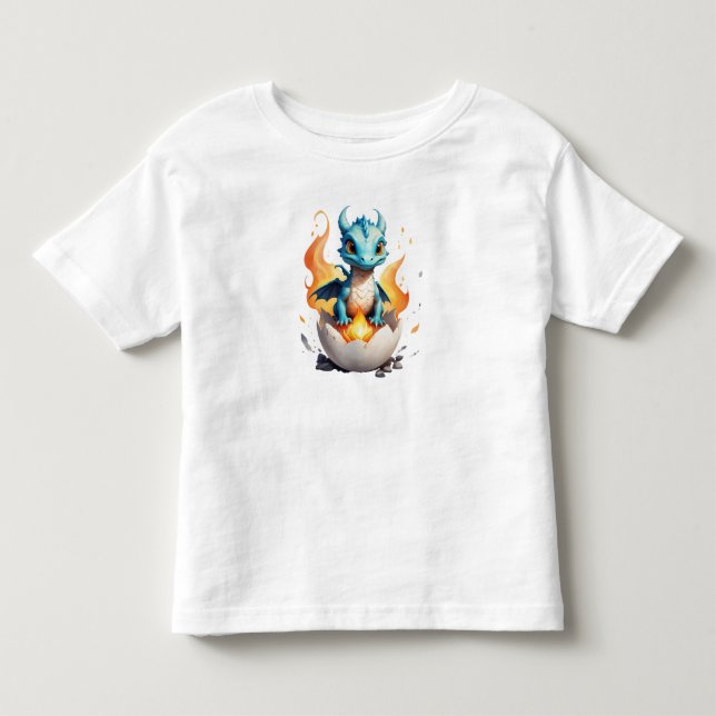 Camiseta De Bebé Hatching Baby Dragon Kids Fantasy (Anverso)