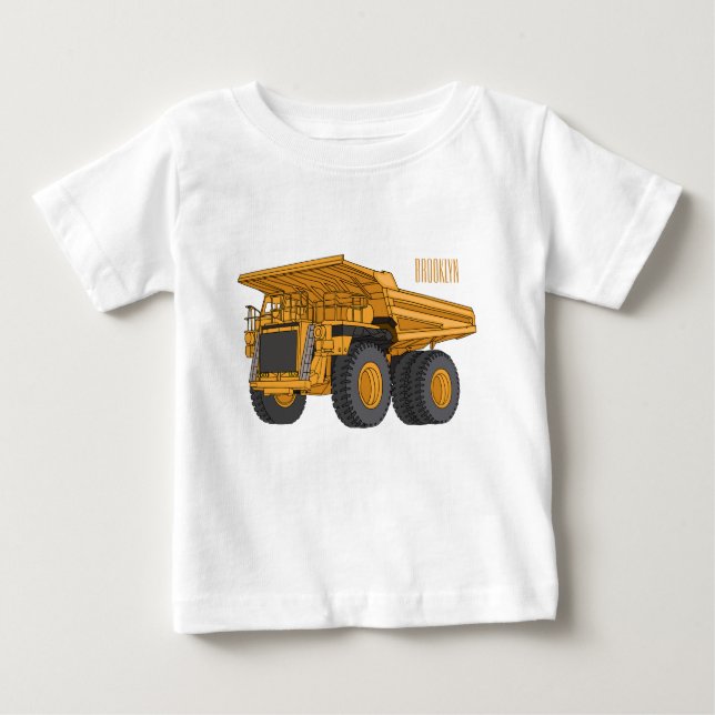 Camiseta De Bebé Haul truck cartoon illustration (Anverso)