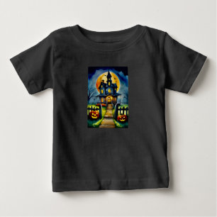 Camiseta De Bebé Haunted Hollow y Moon