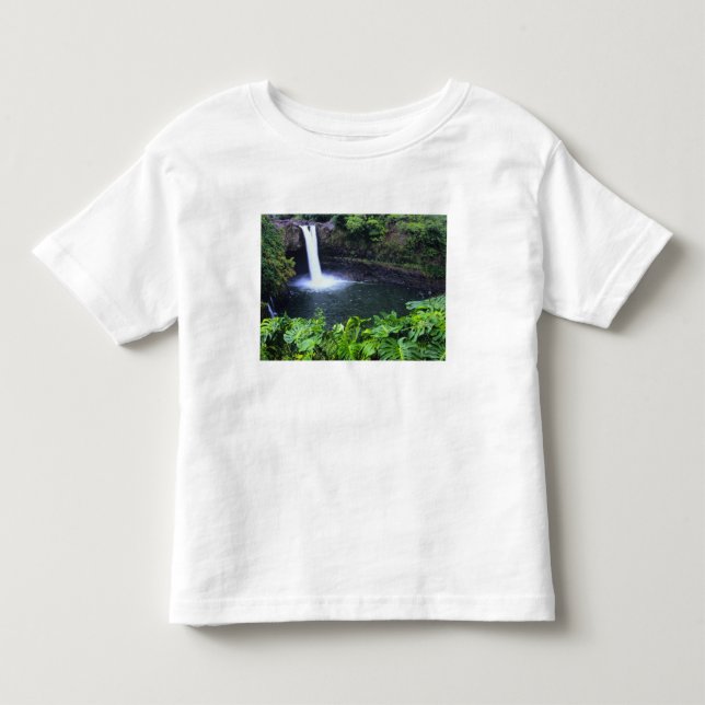 Camiseta De Bebé Hawái, Isla Grande, Hilo, Cataratas del Arcoíris,  (Anverso)
