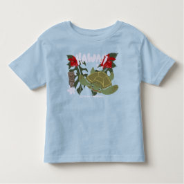 Camiseta De Bebé Hawaii Cute Tropical Sea Turtle