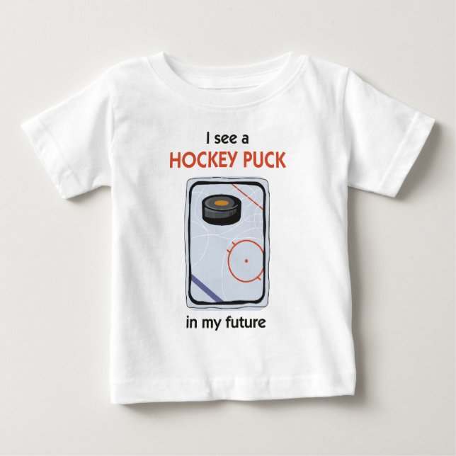Camiseta De Bebé Hay un duende malicioso de hockey en mi futuro (Anverso)