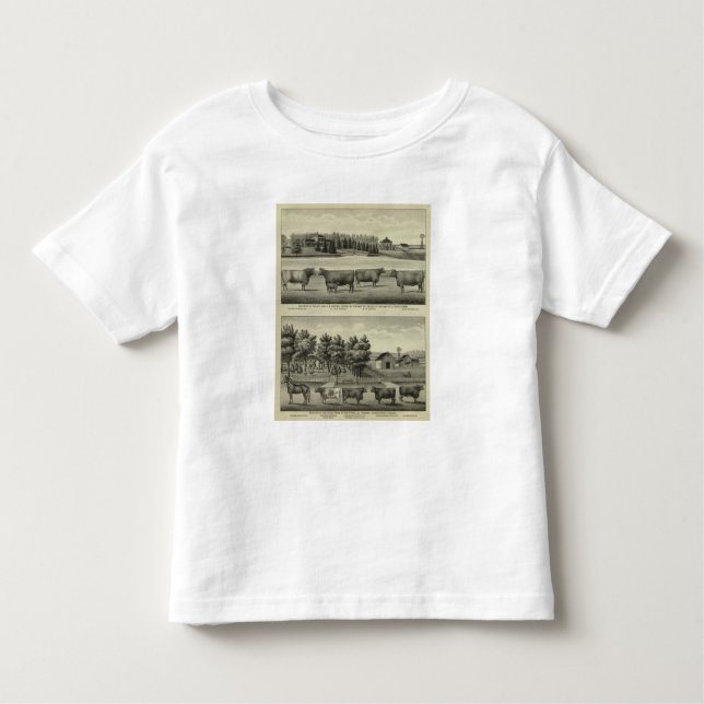 Camiseta De Bebé Hayes, Olathe, y residencia y granja de Ellis (Anverso)
