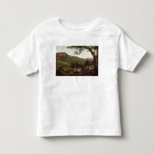 Camiseta De Bebé Haymakers que meriendan en el campo en un campo