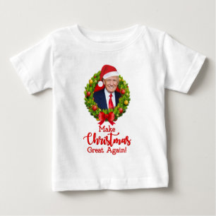 Camiseta De Bebé Haz de nuevo grande la Navidad Trump MAGA regalo d