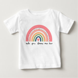Camiseta De Bebé Haz que tus sueños se vuelvan arcoiris