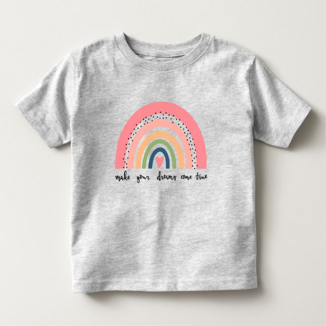 Camiseta De Bebé Haz que tus sueños se vuelvan arcoiris (Anverso)