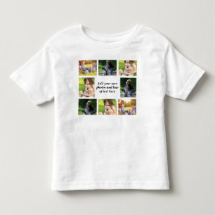 Camiseta De Bebé Haz tu propio collage de fotos y texto