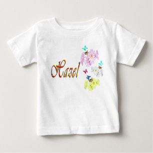 Camiseta De Bebé Hazel, Nombre, Con Gatitos,