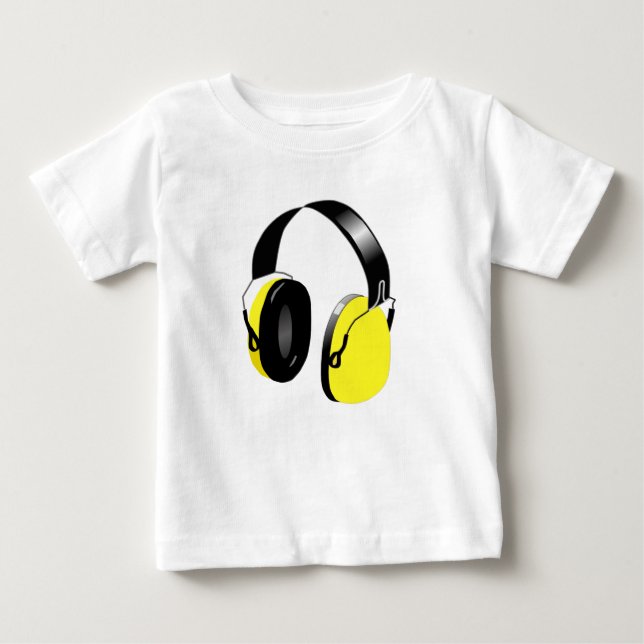 Camiseta De Bebé headphoneplain (Anverso)