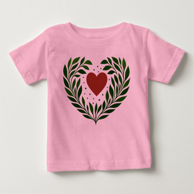 Camiseta De Bebé Heart and Boughs (Anverso)