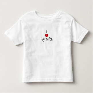 Camiseta De Bebé *heart* I mi Akita