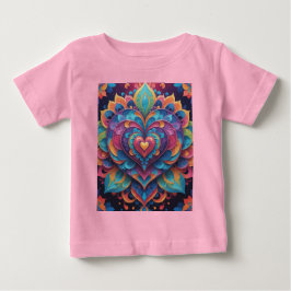 Camiseta De Bebé Heart Mandala