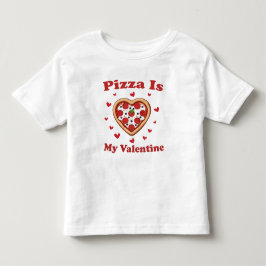 Camiseta De Bebé Heart Pizza Es Mi Día de San Valentín De San Valen