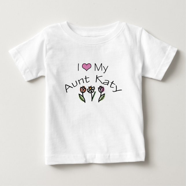 Camiseta De Bebé heartauntKaty (Anverso)