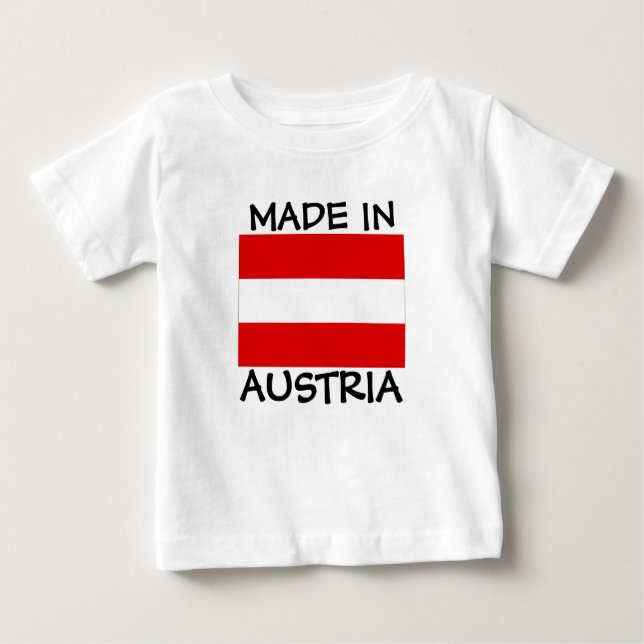 Camiseta de bebé hecha en Austria (Anverso)
