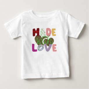 Camiseta De Bebé Hecho con amor Camiseta para bebé