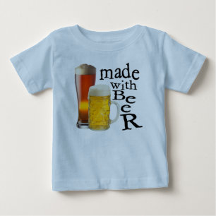 Camiseta De Bebé Hecho con cerveza divertido traje de bebé