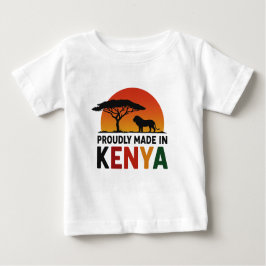 Camiseta De Bebé Hecho con orgullo en Safari Africano de Kenia