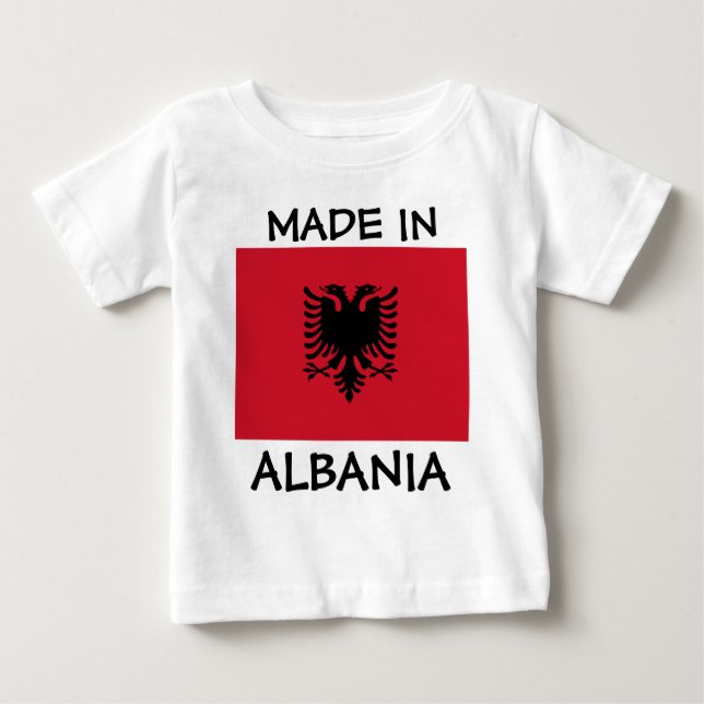 Camiseta De Bebé Hecho en Albania (Anverso)