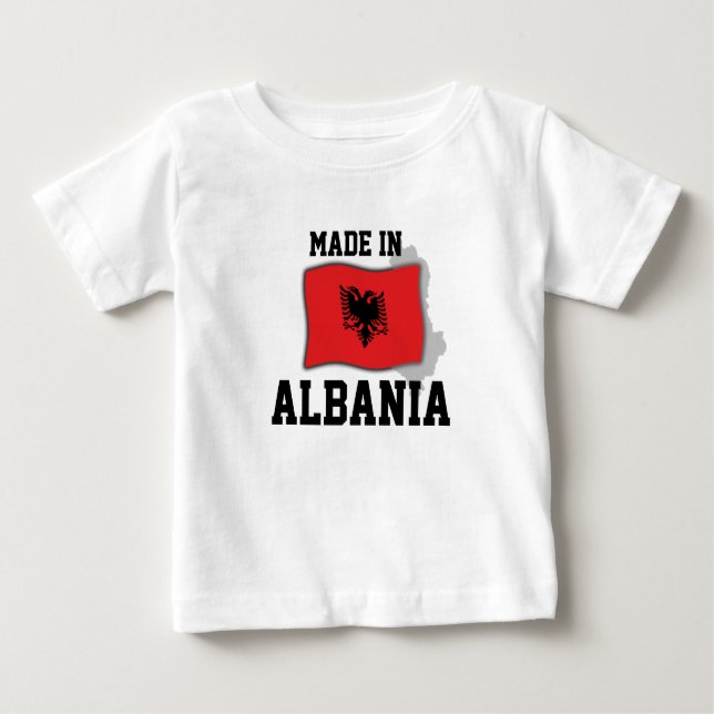 Camiseta De Bebé Hecho en Albania (Anverso)
