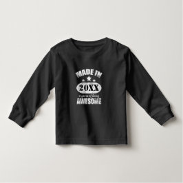 Camiseta De Bebé Hecho en Añadir tu cumpleaños de edad de año perso