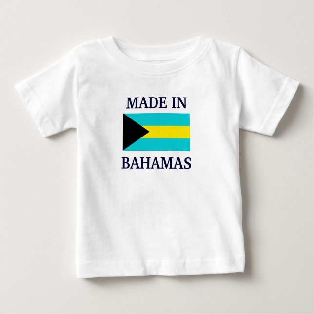 Camiseta De Bebé Hecho en Bahamas (Anverso)