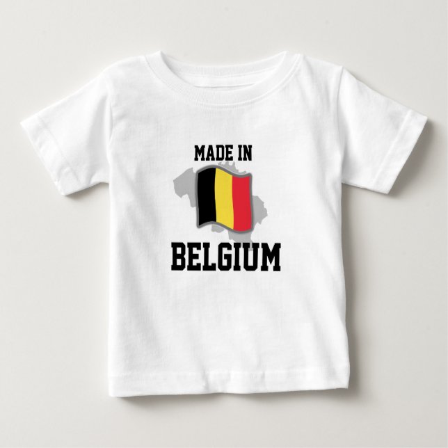 Camiseta De Bebé Hecho en Bélgica (Anverso)