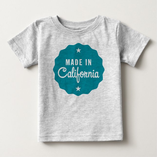 Camiseta De Bebé Hecho en California. (Anverso)