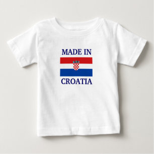 Camiseta De Bebé Hecho en Croacia