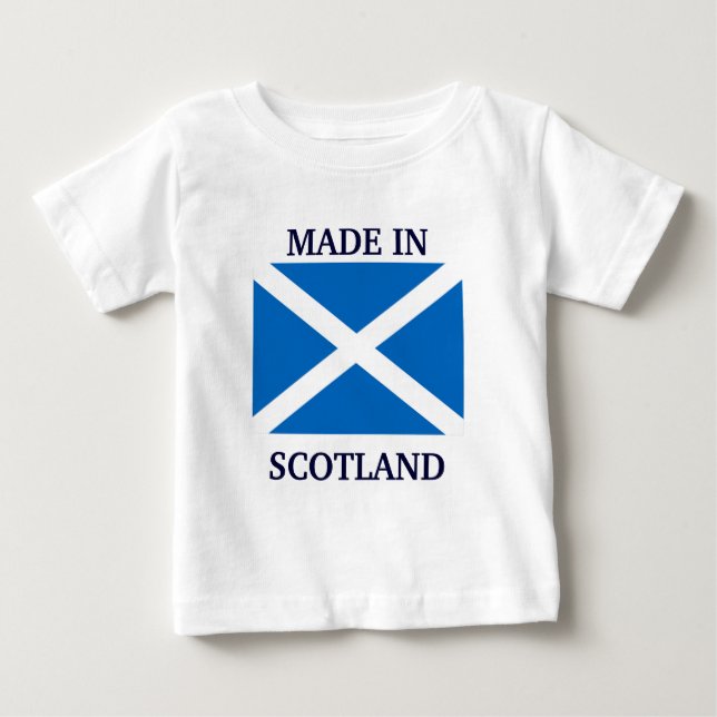 Camiseta De Bebé Hecho en Escocia (Anverso)