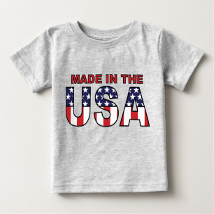 Camiseta De Bebé Hecho en Estados Unidos