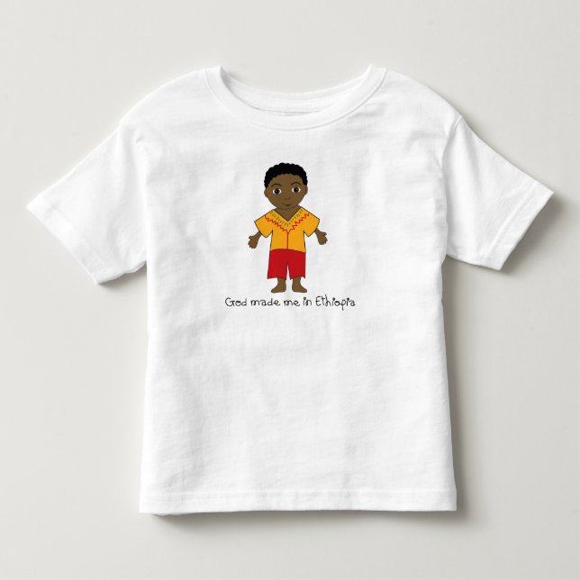 Camiseta De Bebé Hecho en Etiopía: Boy (Anverso)
