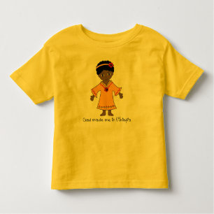 Camiseta De Bebé Hecho en Etiopía: Chica
