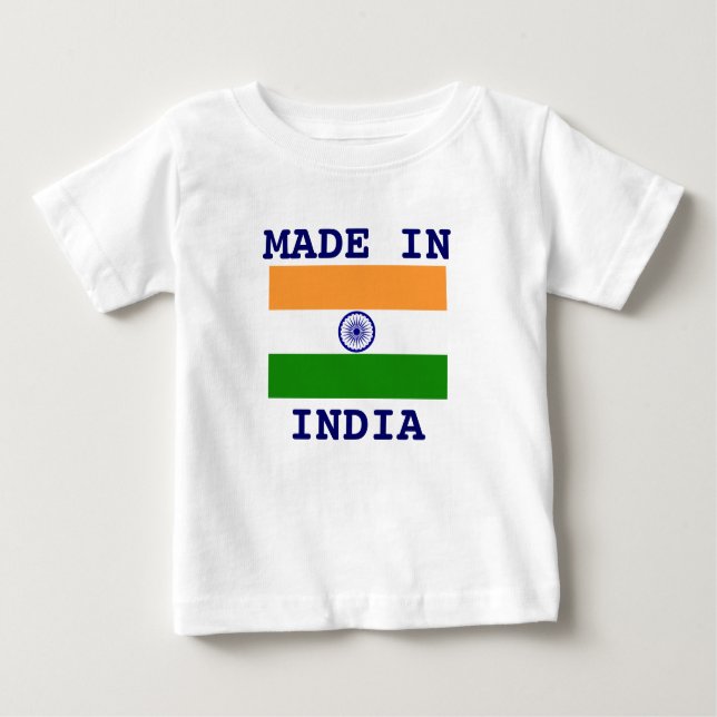 Camiseta De Bebé Hecho en India (Anverso)