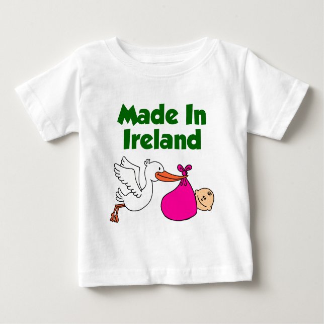 Camiseta De Bebé Hecho En Irlanda (Chica) (Anverso)