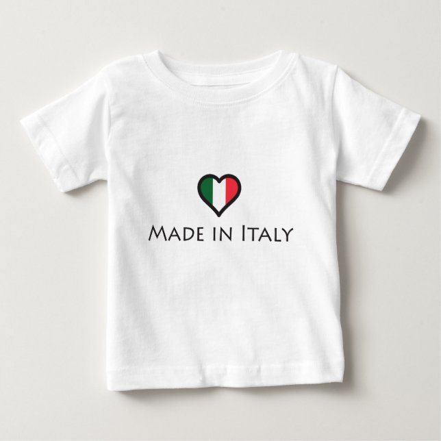 Camiseta De Bebé Hecho en Italia - orgullo italiano (Anverso)