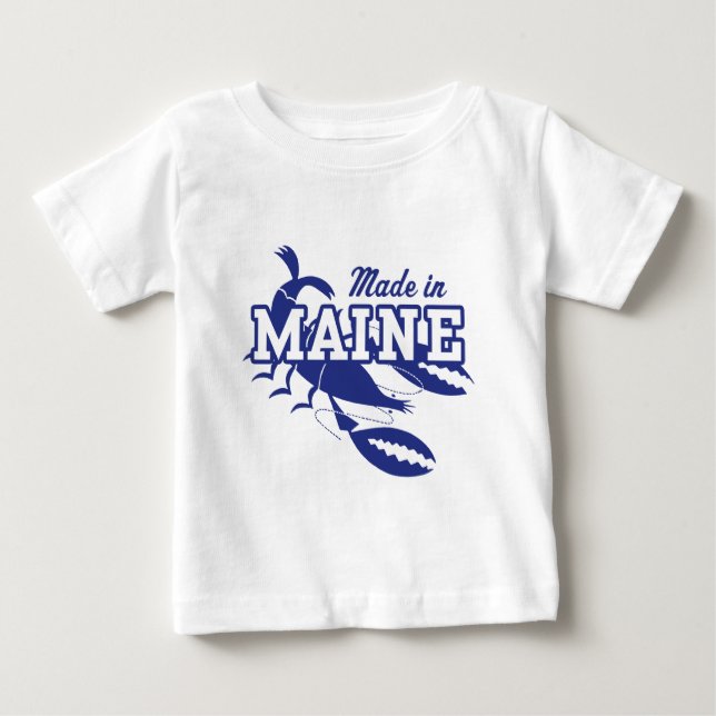 Camiseta De Bebé Hecho en Maine (Anverso)